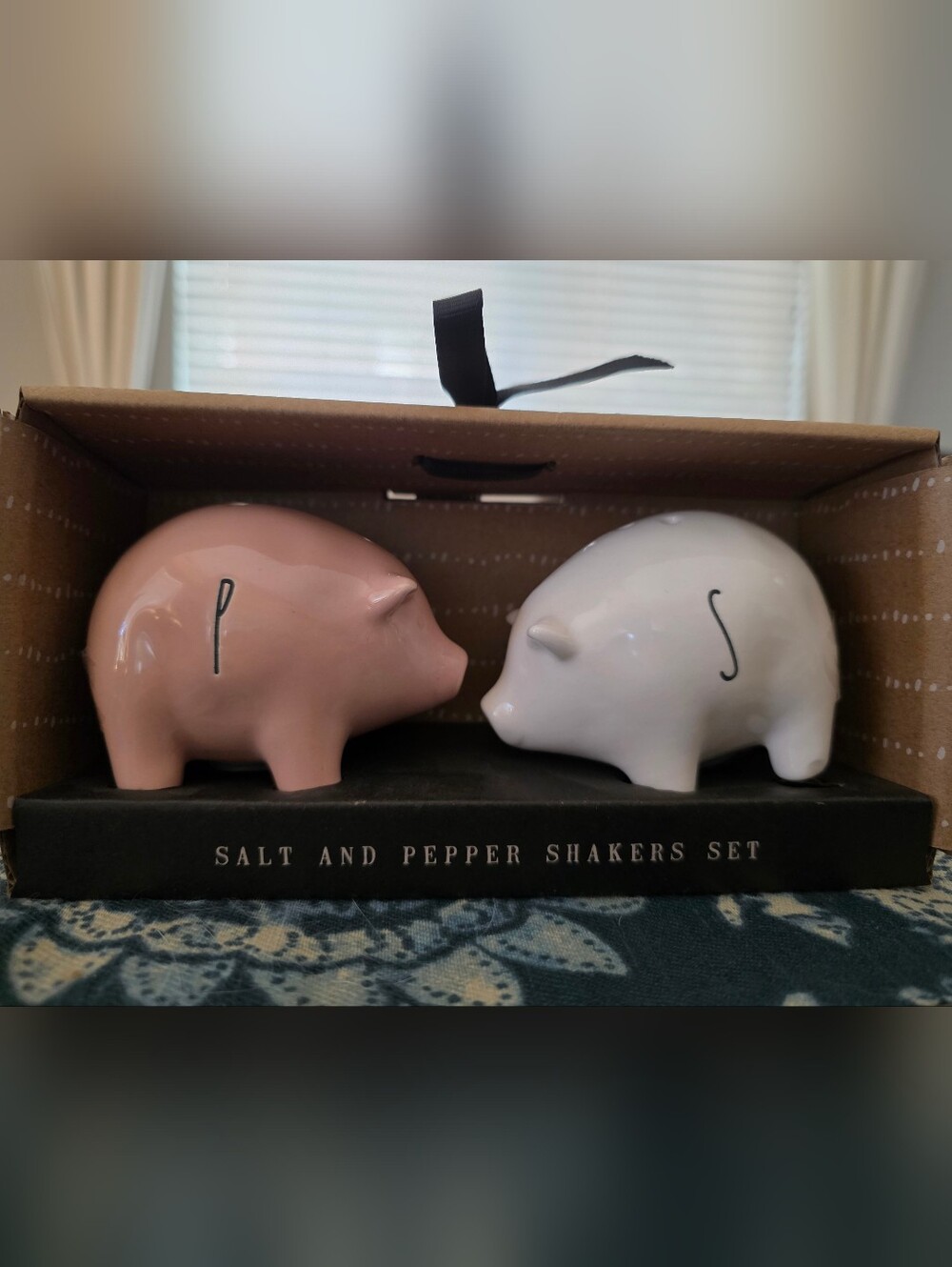 Rae Dunn Pink & White Pig Salt and Pepper Shakers